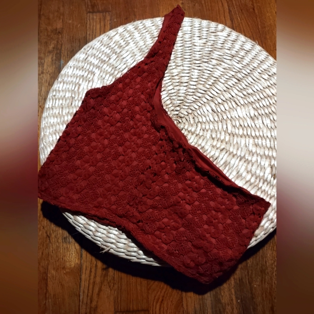 Garage Crotchet fabric lined Halter Top super boho vibes - Picture 3 of 4